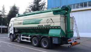 Carrocería de camión de transporte de pienso a granel